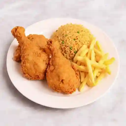 MEDIO POLLO FRITO (2 Piernas Pernil)