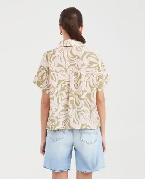 Camiseta Foliage Resort Femenino Verde Boa Oscuro T S Chevignon