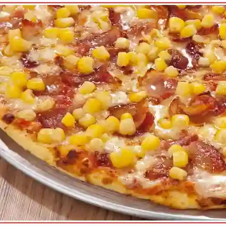 Mini Pizza de Maíz y Tocineta