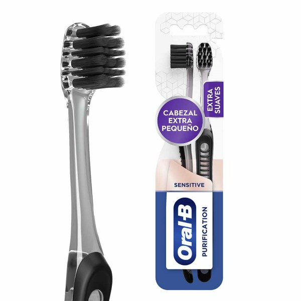 Cepillo de Dientes Oral B Purification Con Cerdas Suaves 2 Und