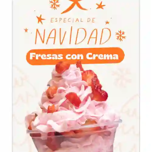 Fresas con Crema Grande 16 Oz