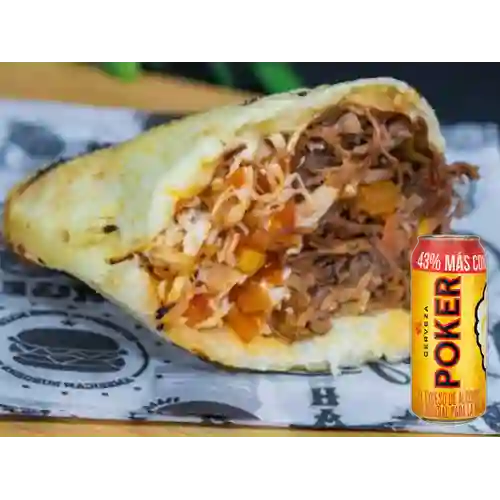 Combo Arepa Mixta + Poker 330 ml