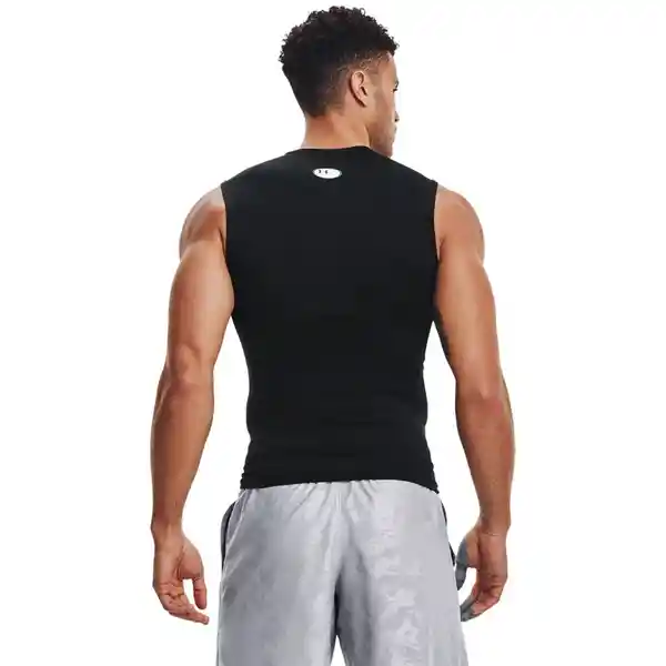 Under Armour Camiseta Heat Gear Compression Hombre Negro T. LG