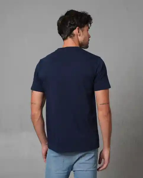 Camiseta Hombre Azul Talla M 100G101_AZU194026 Rifle