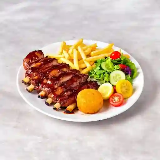 Costillas de cerdo a la bbq