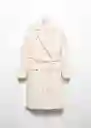 Abrigo Cuco Crudo Talla 18 Mujer Mango