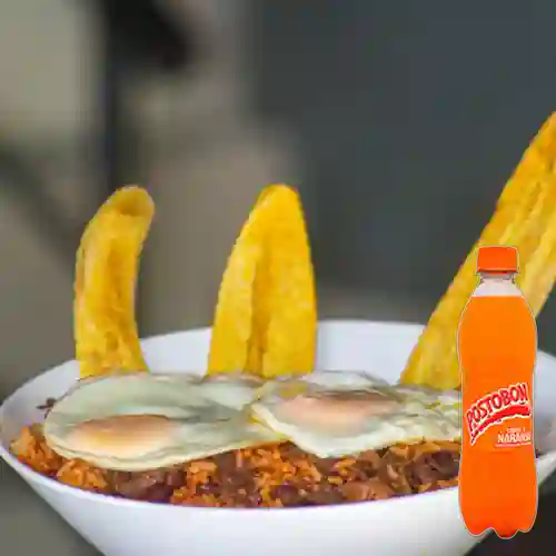 Combo Arroz Montañero + Postobón Naranja 350 ml