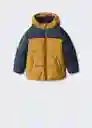 Abrigo Anorak Amerbloc Mostaza Talla 08 Niños Mango