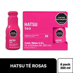 Hatsu té Rosa Vidrio 250 mL