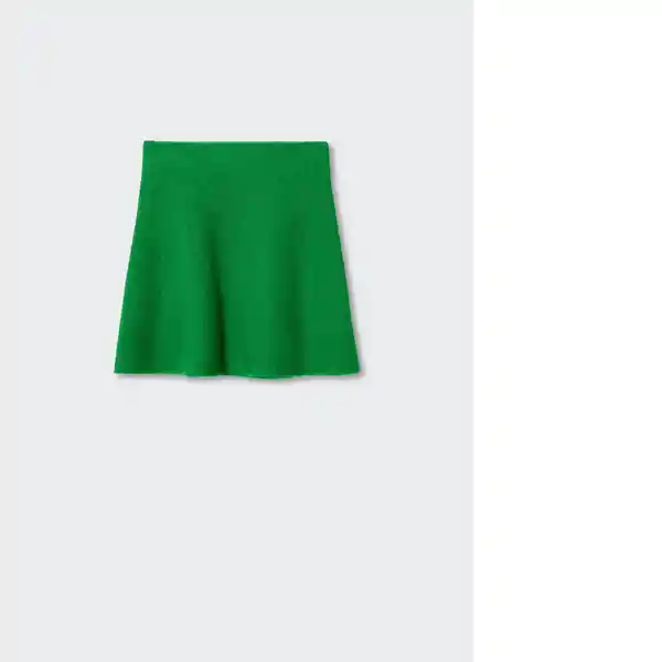 Falda Primary Verde Talla S Mujer Mango