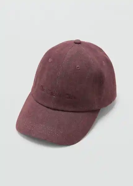 Gorra Monaco Granate Talla 99 Mujer Mango