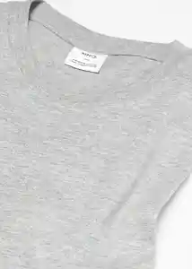 Camiseta Cherlo Gris Medio Vigoré Talla M Hombre Mango