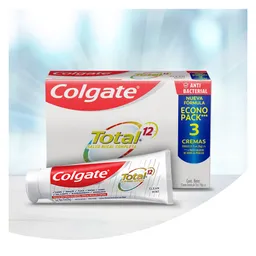 Crema Dental Colgate Total 12 Clean Mint 75 ml x 3