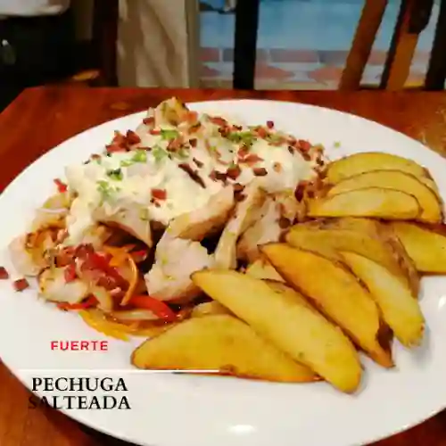 Pollo: Pechuga Salteada