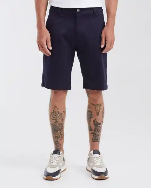 Short Colors Rocket Azul Altamar Ultraoscuro Talla 28 Chevignon