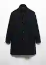 Abrigo Uriel Negro Talla XL Hombre Mango