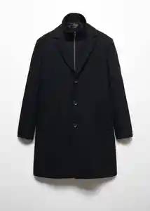 Abrigo Uriel Negro Talla XL Hombre Mango