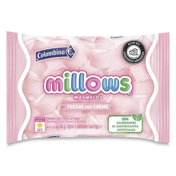 Masmelos Millows Fresas Con Crema