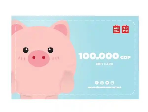 Miniso Tarjeta Regalo $100.000