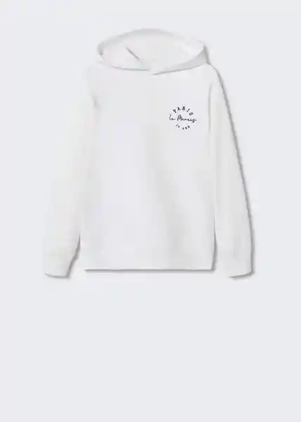 Sudadera Arlethw Blanco Talla M Hombre Mango