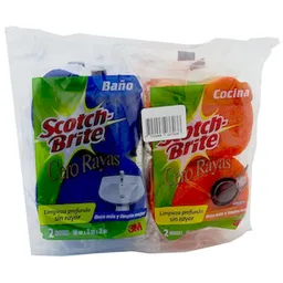   Scotch Brite  Cero Rayas Presentacion Para Cocina Y Bano 