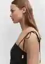 Vestido Pedro Negro Talla M Mujer Mango