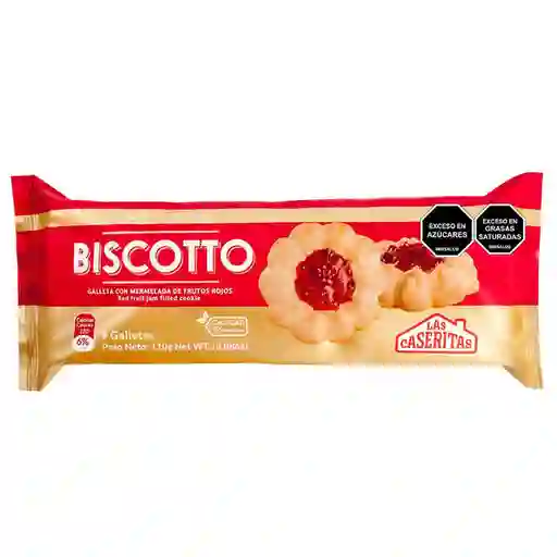 Las Caseritas Galleta Biscotto Mermelada Frutos Rojos