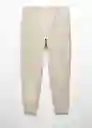 Pantalón Alludiaj Beige Talla XL Hombre Mango