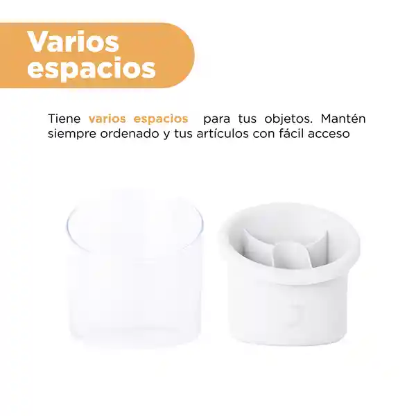 Organizador 3 Compartimentos Serie Silver Gray Gris Claro Miniso