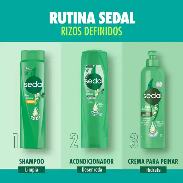 Sedal Crema para Peinar Rizos Definidos