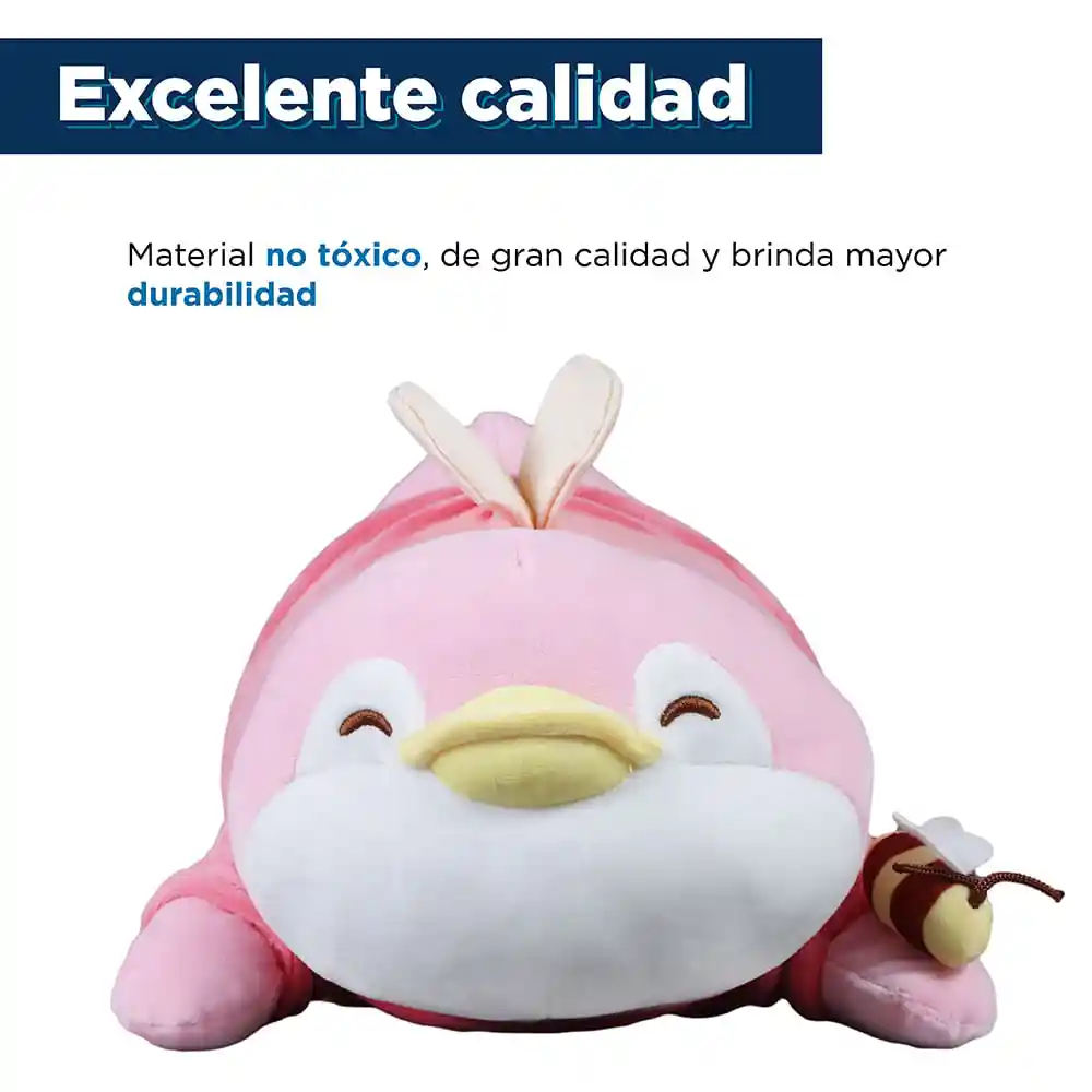 Peluche Pen Pen Rosa Con Disfraz de Abeja San Valentín Miniso