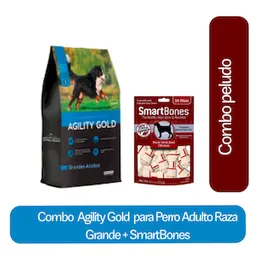 Combo Agility Gold Adulto Raza Grande + Smartbones Mini Pollo