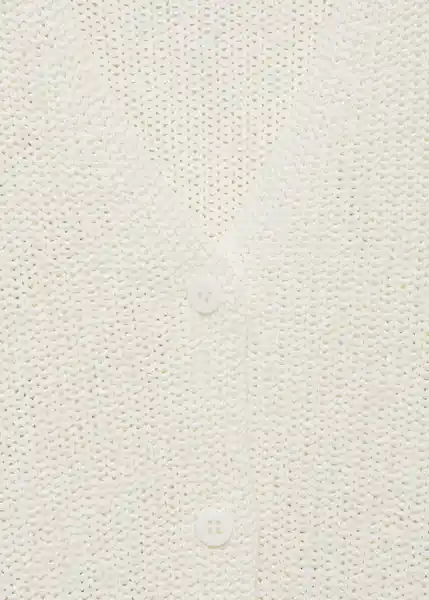 Chaleco Paloma Blanco Talla S Mujer Mango