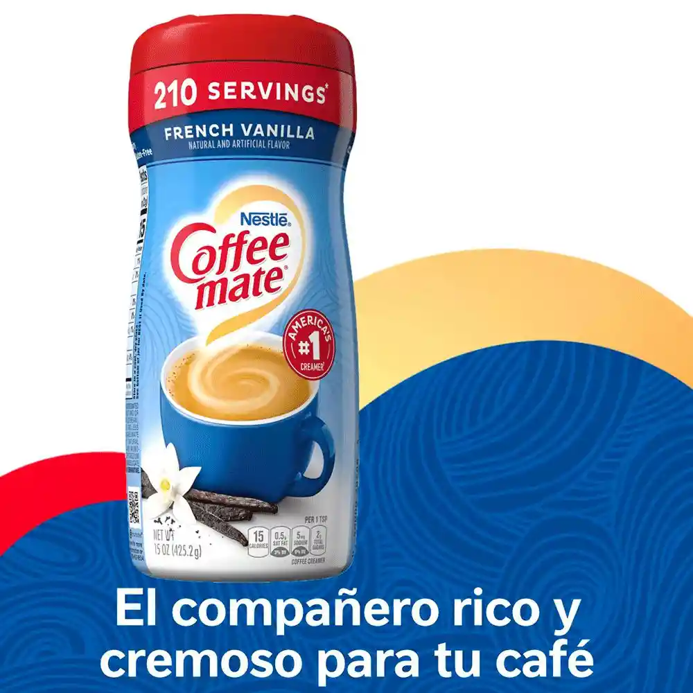 Coffee Mate Crema para Café Sabor a Vainilla Francesa