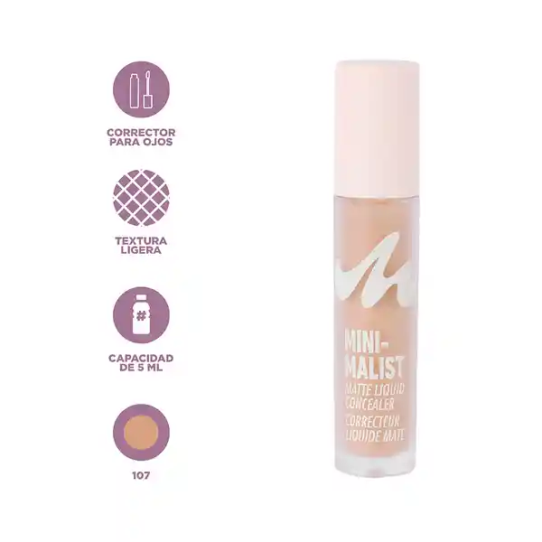 Corrector Líquido Mate Serie Minimalist 107 Miniso