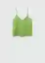 Top Rachy Verde Talla S Mujer Mango