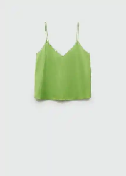 Top Rachy Verde Talla S Mujer Mango