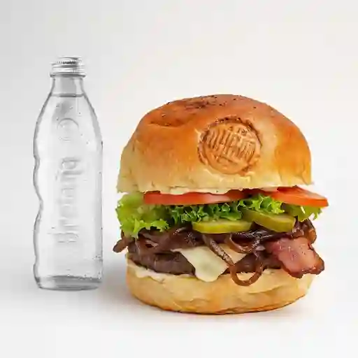 Combo hamburguesa chicago + bretaña 350m