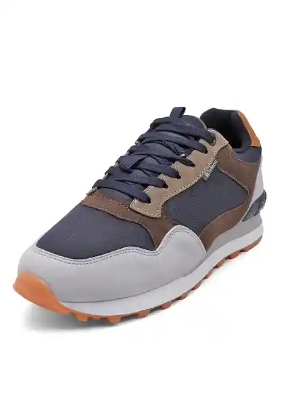 Tenis Hombre Gris-Azul Talla 40 609 Tellenzi