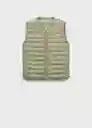 Chaleco Blanvest Verde Pastel Talla L Mujer Mango