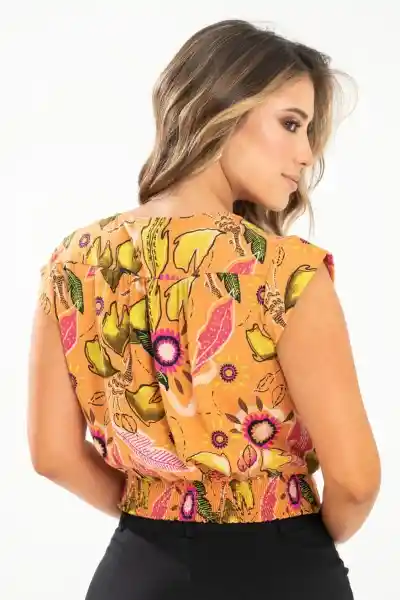 Blusa Olivia Color Naranja Claro Talla S Ragged