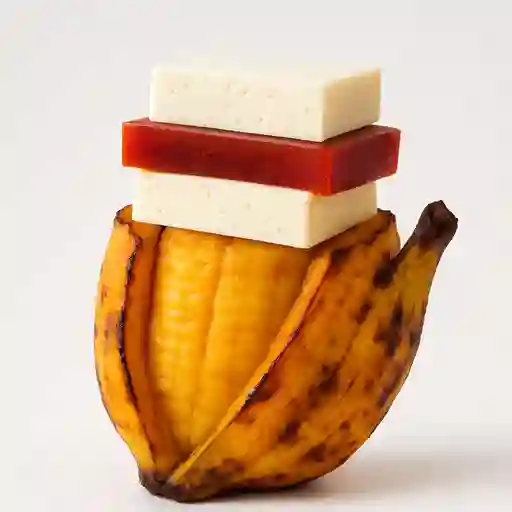 Plátano Maduro con Queso y Bocadillo