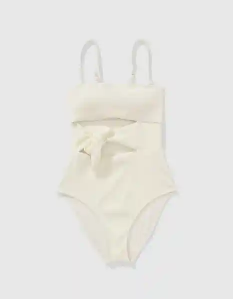 Enterizo Aerie Blanco Talla: MEDIUM 6088125 American Eagle