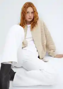 Chaqueta Colchi Verde Talla L Mujer Mango