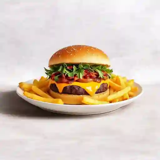 Hamburguesa pepper jack