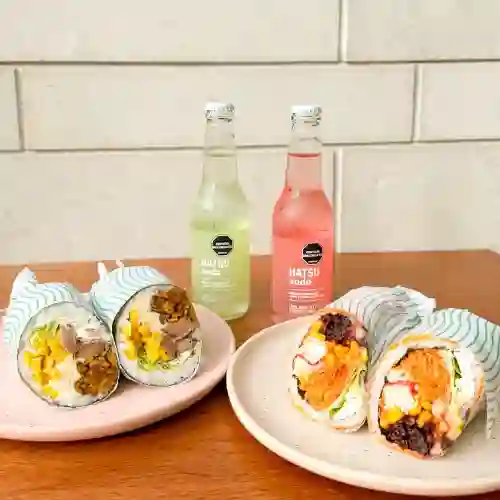 Combo Sushirrito + Tokio y 2 Bebidas
