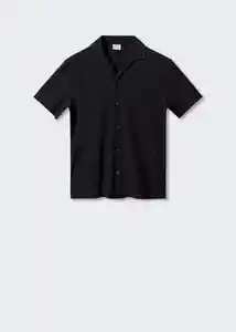 Camiseta Polo Bonheur Negro Talla S Hombre Mango