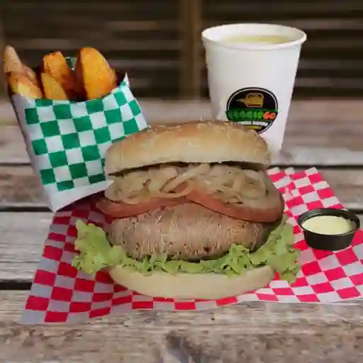 Combo Hamburguesa de Champiñones