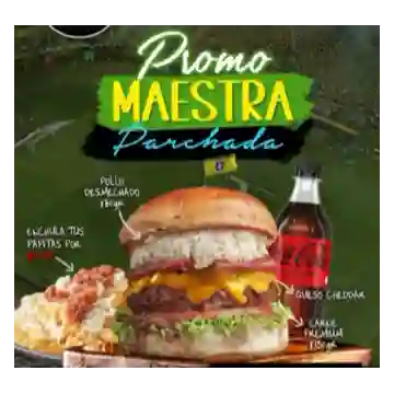 Maestra Combo Burger + Papas + Bebida