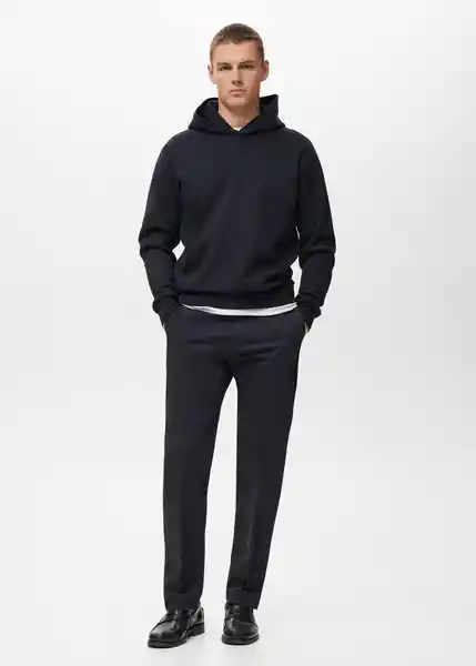 Buzo Sudadera Bono Navy Talla M Hombre Mango